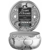 Tesori d Oriente Muschio Bianco scented candle in tin box 200 g, burning time up to 30 hours