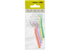 Spokar XML 0,4 - 0,8 mm interdental brushes set mix 5 pieces + cap 5 pieces