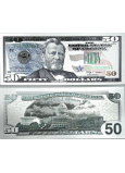 Talisman silver plated 50 USD dollar note