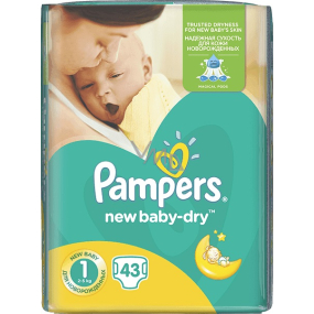Pampers New Baby Dry 1 Newborn 2-5 kg disposable diapers 43 pieces