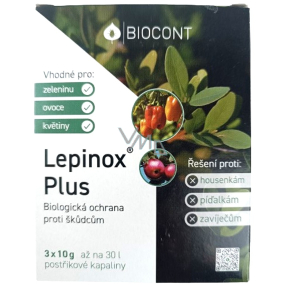 Biocont Lepinox Plus insecticide for plant protection against caterpillar pests 3 x 10 g
