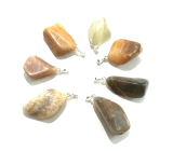 Moonstone Troml pendant natural stone M 3-3,5 cm, AA quality, stone of destiny