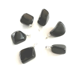Obsidian black Trommel trailer natural stone S, approx. 2 - 2,5 cm, rescue stone