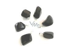 Obsidian black Trommel trailer natural stone S, approx. 2 - 2,5 cm, rescue stone