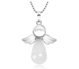 Quartz Angel pendant natural stone 4,2 x 3 cm, the most perfect healer