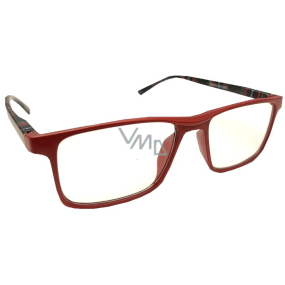 Berkeley Reading dioptric glasses +1.5 plastic red, black checkered side frames 1 piece MC2250