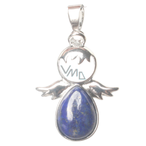 Lapis Lazuli Angel guardian pendant natural stone 3,5 x 2,5 mm, stone of harmony