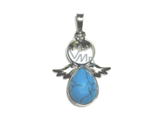 Tyrkenite Angel guardian pendant natural stone 3,5 x 2,5 mm, stone of young people, looking for a life goal