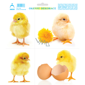 Arch Sticker, window film without adhesive Chickens Easter 20 x 23,5 cm