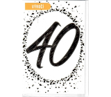 Nekupto 40 years anniversary card 115 x 170 mm