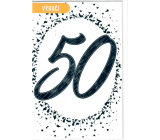 Nekupto 50 years anniversary card 115 x 170 mm