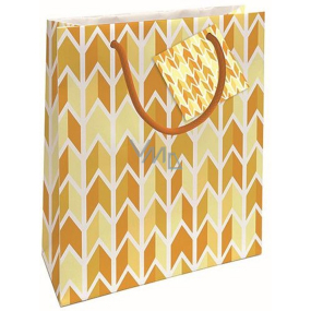 Nekupto Gift paper bag 23 x 18 x 10 cm Yellow arrows