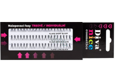 Diva & Nice Black false eyelashes 60 clumps