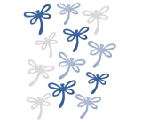 Wooden Dragonflies Blue mix of sizes 12 pieces in bag