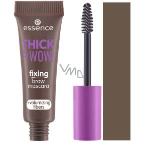 Essence Thick & Wow! eyebrow mascara with fibers 02 Ash Brown 6 ml