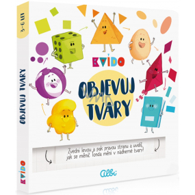 Albi Kvído Discover Shapes interactive educational book, recommended age 3+