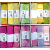 Ditipo Fabric ribbon Flora yellow translucent 3 m x 25 mm