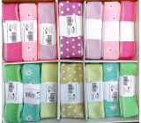 Ditipo Fabric ribbon Flora pastel light purple 3 m x 25 mm