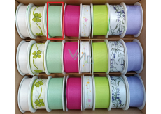 Ditipo Fabric ribbon Spring light green 3 m x 25 mm