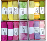 Ditipo Fabric ribbon Flora purple with white stitching on the sides 3 m x 25 mm