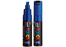 Posca Universal acrylic marker with wide, cut tip 8 mm Blue PC-8K