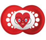 Mam Night silicone orthodontic pacifier 6+ months Red with heart 1 piece