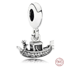 Sterling silver 925 Venice Gondola, travel bracelet pendant