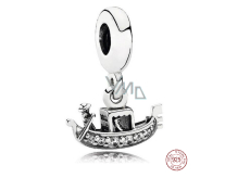 Sterling silver 925 Venice Gondola, travel bracelet pendant