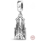 Sterling silver 925 Barcelona La Sagrada Familia, travel bracelet pendant