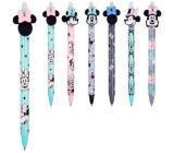 Colorino Rubberized pen Minnie Mouse without face green, blue refill 0,5 mm