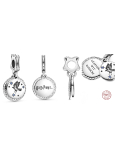 Sterling silver 925 Harry Potter - Rhinestone + cubic zirconia, 2in1 pendant for bracelet
