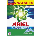 Ariel Fast Dissolving Mountain Spring washing powder for clean and fragrant, stain-free laundry 5 doses 275 g