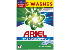 Ariel Fast Dissolving Mountain Spring washing powder for clean and fragrant, stain-free laundry 5 doses 275 g