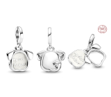 Charm Sterling Silver 925 Dog - My Dog - My Best Friend, 2-in-1 Pet Bracelet Pendant