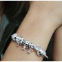 Sterling silver 925 Harry Potter - Hedwig the Owl, bracelet pendant
