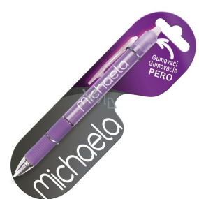 Nekupto Rubber pen with Michaela's name