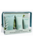 Payot Pate Grise Nettoayante foaming gel 50 ml + Gel Matifiant Anti-imperfections daily mattifying gel 30 ml + Charbon Masque absorbent mattifying black mask 15 ml, cosmetic set for combination to oily skin
