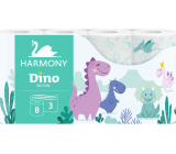 Harmony Kids Dino Unscented Toilet Paper 17,5 m 3 ply 8 pieces