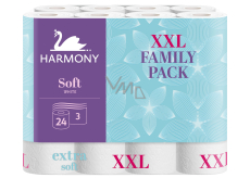 Harmony Soft white unperforated toilet paper 15,7 m 3 ply 24 pcs
