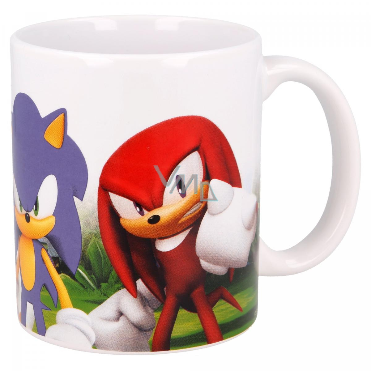 ZAVVI Sonic the Hedgehog Mugs - SET OF 4 - Sonic Tails Knuckles Eggman