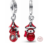 Charm Sterling silver 925 Marvel Spiderman, bracelet pendant