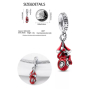 Charm Sterling silver 925 Marvel Spiderman, bracelet pendant
