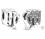 Charm Sterling silver 925 Zodiac sign Sparkling Virgo, bead for bracelet