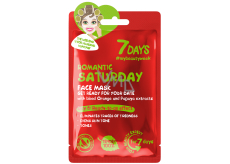 7Days Romantic Saturday textile face mask for all skin types 28 g