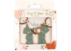 Me To You Metal XO key ring for couples 2 pcs in pack