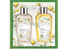 Bohemia Gifts Chamomile cream shower gel 250 ml + gentle hair shampoo 250 ml, cosmetic set for women