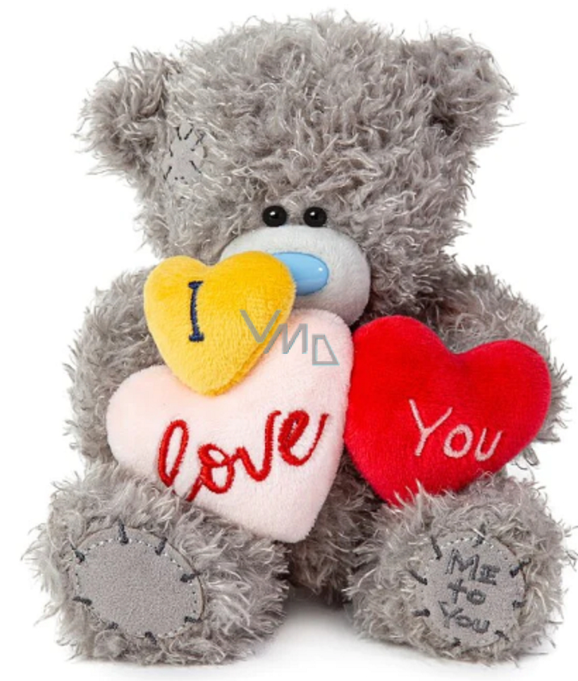 Me To You Teddy bear with hearts I Love You 15 cm - VMD parfumerie