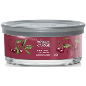 Yankee Candle Black Cherry - Ripe cherry scented candle Signature Tumbler 5 wicks 340 g