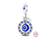 Charm Sterling Silver 925 Blue Eye Protection, Pendant Bracelet Symbol