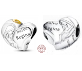 Sterling silver 925 Religious charms Virgin Mary, Hail Mary, bead for bracelet religion